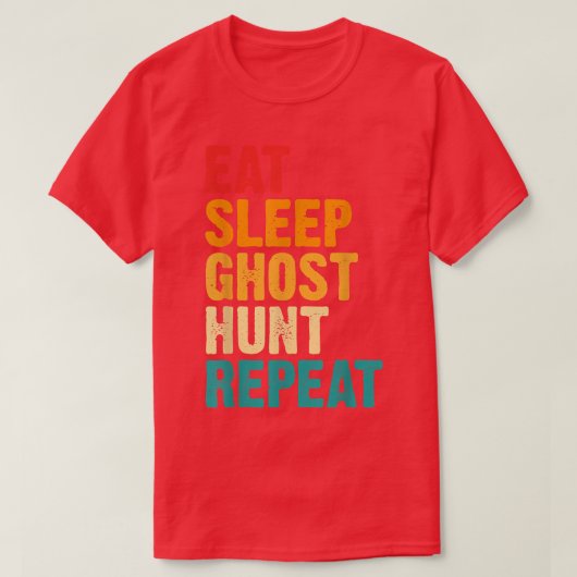 超常的な恋人たち幽霊ラバーズ食べススリープ幽霊Hun Tシャツ (デザイン正面)