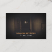超常的な捜査官の幽霊のよく出る亡命 名刺 (正面)