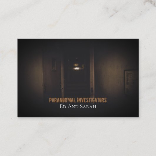 超常的な捜査官の幽霊のよく出る亡命 名刺 (正面)