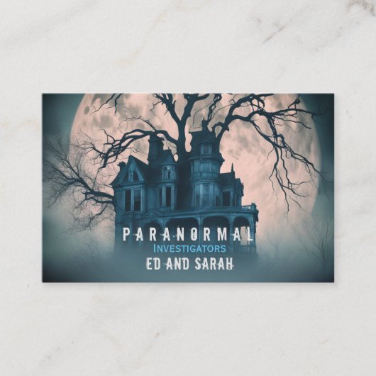 超常的な調査員マンシ幽霊のよく出るョン 名刺 (正面)