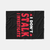 超常的な調査私は調査をストーカーしない フリースブランケット (正面(横))