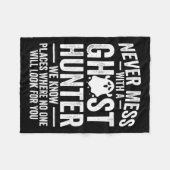 超常的エブ狩り幽霊ハンターアドベンチャーズ1 フリースブランケット (正面(横))