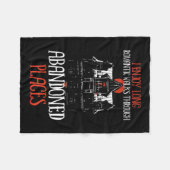 超常的エブ狩り幽霊ハンターアドベンチャー フリースブランケット (正面(横))