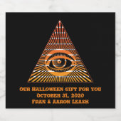 超常的オールシーイングアイオブプロビデンススピリチュアル ビールラベル (シングルラベル)