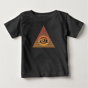 超常的オールシーイングアイオブプロビデンススピリチュアル ベビーTシャツ