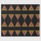 超常的オールシーイングアイオブプロビデンススピリチュアル ラッピングペーパー (フラット)