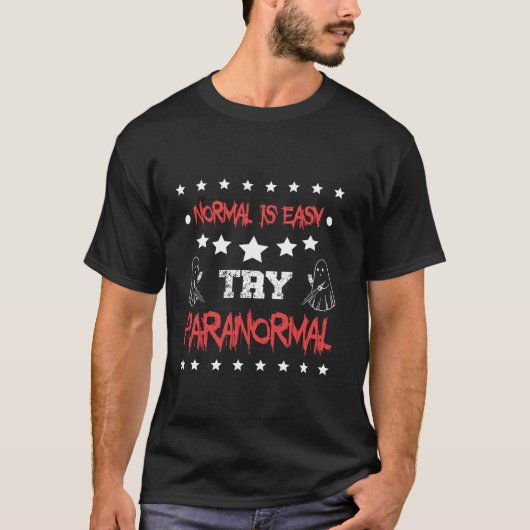超常研究員幽霊調査員シャツロン Tシャツ (正面)
