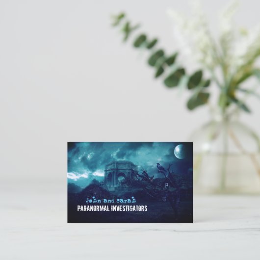 超常調査員幽霊のよく出る村 名刺 (スタンド正面)