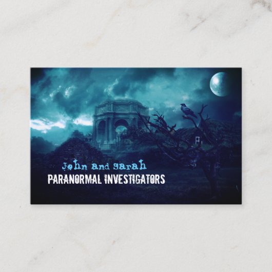 超常調査員幽霊のよく出る村 名刺 (正面)