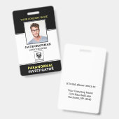 超常調査員従業員の写真IDセキュリティ バッジ (正面＆裏面)
