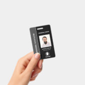 超常調査員QRコード名タグ写真ID バッジ (手持ち)