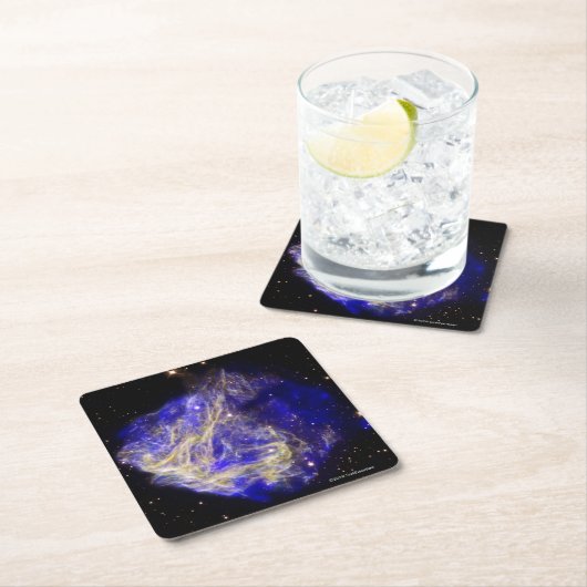 超新星の残りN49 スクエアペーパーコースター (インサイチュ)