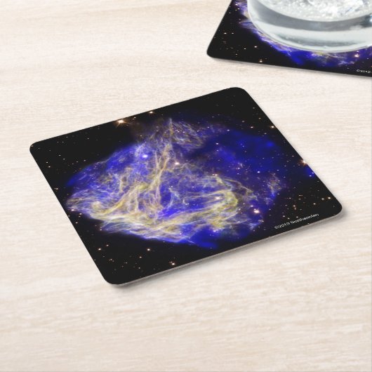 超新星の残りN49 スクエアペーパーコースター (アングル)