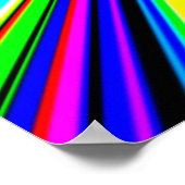 超新星の背景を持つ平和サイン ポスター (角)