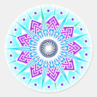 超新星フラワーエアステッカー ラウンドシール