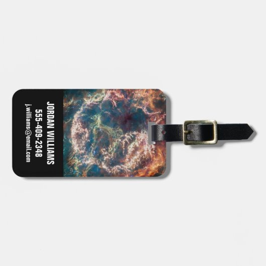 超新星残骸カシオペアA. ラゲッジタグ (正面横)