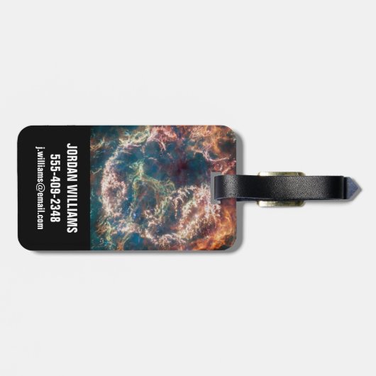 超新星残骸カシオペアA. ラゲッジタグ (裏面横)