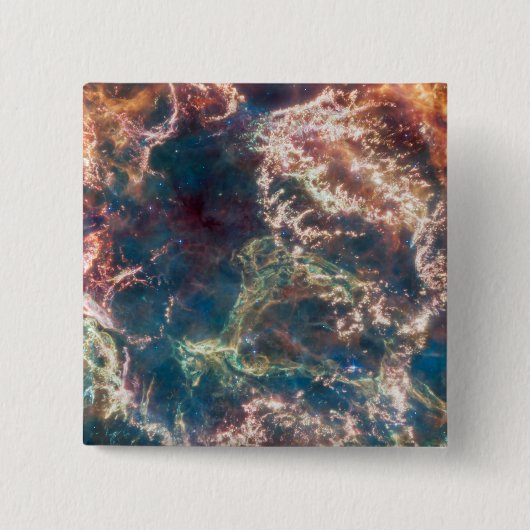 超新星残骸カシオペアA. 缶バッジ (正面)