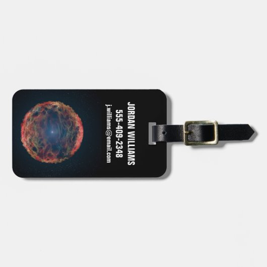 超新星1993jのアーティストの印象。 ラゲッジタグ (正面横)