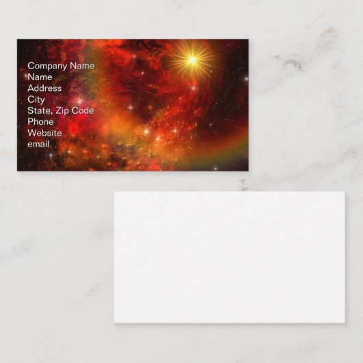超新星 名刺 (正面/裏面)