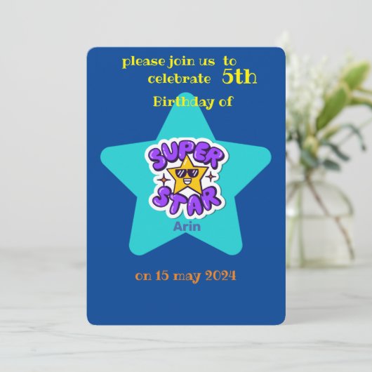 超星子供の誕生日 招待状 (スタンド正面)