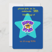 超星子供の誕生日 招待状 (正面)