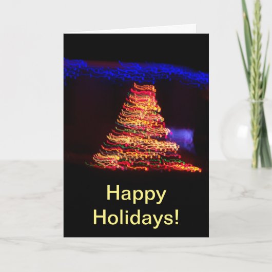 超本物のクリスマスツリーのライト カード (正面)