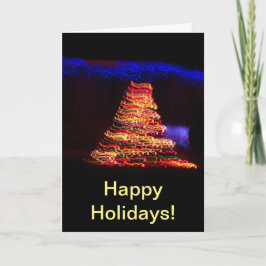 超本物のクリスマスツリーのライト カード