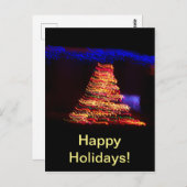超本物のクリスマスツリーのライト ポストカード (正面/裏面)