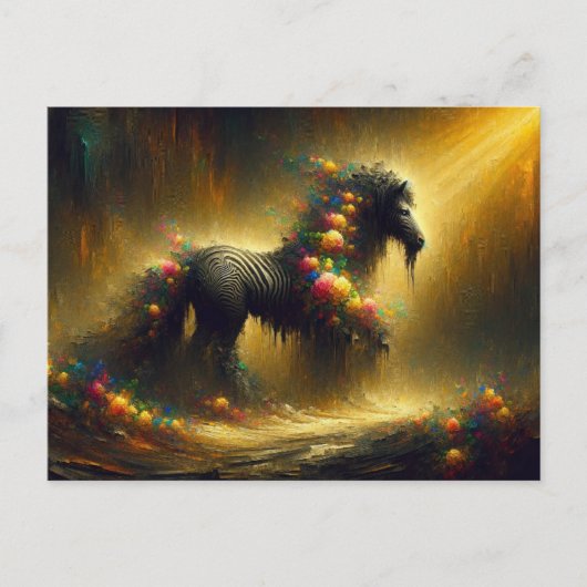 超本物のフローラゼブラ ポストカード (正面)