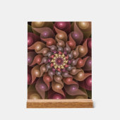 超本物の光沢のある花のモダン抽象芸術フラクタル・アート アクリルサイン (正面)