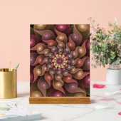 超本物の光沢のある花のモダン抽象芸術フラクタル・アート アクリルサイン (ウェディング)