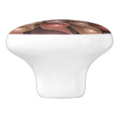 超本物の光沢のある花のモダン抽象芸術フラクタル・アート セラミックノブ (側面)