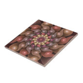 超本物の光沢のある花のモダン抽象芸術フラクタル・アート タイル (側面)