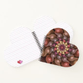 超本物の光沢のある花のモダン抽象芸術フラクタル・アート ノートブック (内部)