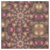 超本物の光沢のある花のモダン抽象芸術フラクタル・アート ファブリック (クローズアップ)