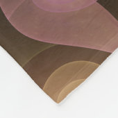 超本物の光沢のある花のモダン抽象芸術フラクタル・アート フリースブランケット (角)