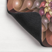 超本物の光沢のある花のモダン抽象芸術フラクタル・アート マウスパッド (コーナー)