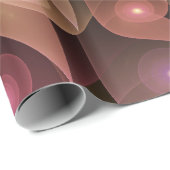 超本物の光沢のある花のモダン抽象芸術フラクタル・アート ラッピングペーパー (ロールコーナー)