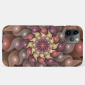 超本物の光沢のある花のモダン抽象芸術フラクタル・アート Case-Mate iPhoneケース (裏面(横))