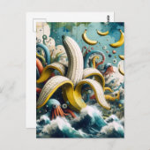 超本物カラフルのバナナタコ ポストカード (正面/裏面)