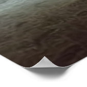 超本物モダンの抽象芸術の火の男の雲 ポスター (角)