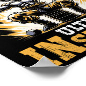 超本能ジム重量挙げ棒に行くトレーニング ポスター (角)