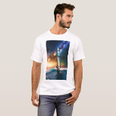 超柔らかく完璧なフィットTシャツスタイリッシュ、心地よい Tシャツ (正面フル)