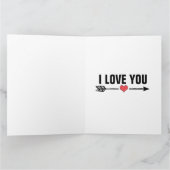 超特大グリーティングカード「愛してる」 カード (内部)