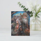 超現実お洒落のシーンイラストレーション ポストカード (スタンド正面)