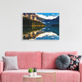 超現実のカナダ湖 キャンバスプリント (インサイチュ (リビング))