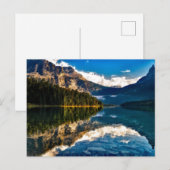 超現実のカナダ湖 ポストカード (正面/裏面)