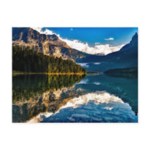 超現実のカナダ湖