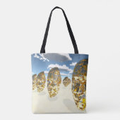 超現実のシーンの顔 トートバッグ (裏面)